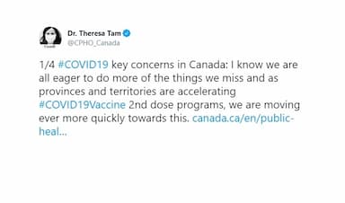 dr-tam-looking-to-ensure-canada-gets-close-to-75-per-cent-of-eligible-people-vaccinated-with-both-doses-before-border-restrictions-can-be-loosened