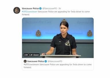 vpd-appealing-for-tesla-driver-to-come-forward