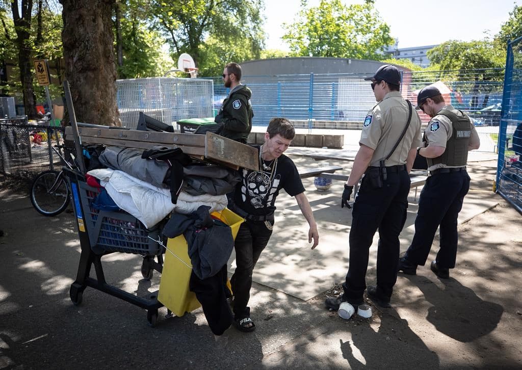 vancouvers-police-department-is-protesting-a-cut-in-budget