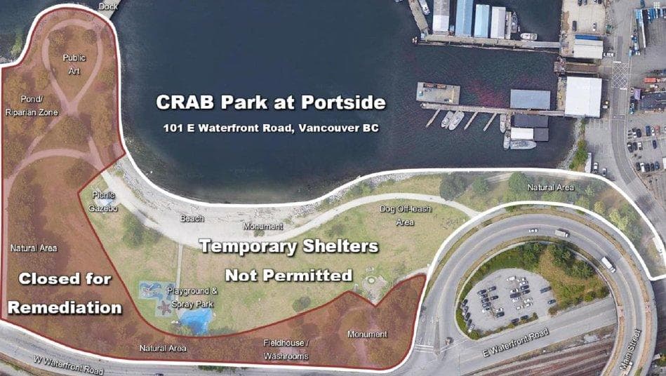 gm-orders-removal-of-structures-and-partial-temporary-closure-of-crab-park-in-vancouver