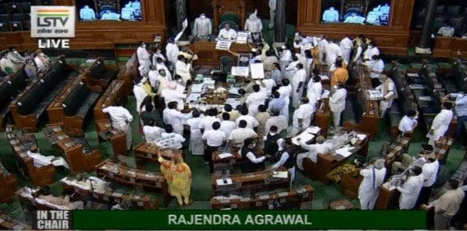monsoon-session-ls-adjourned-till-2-pm-amid-opposition-uproar