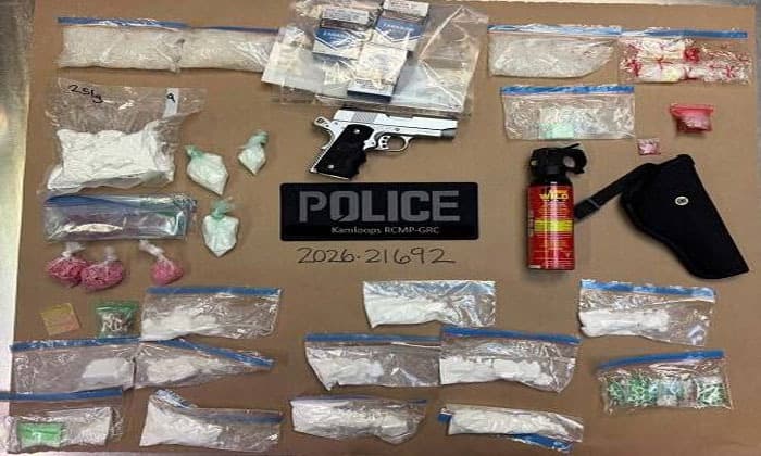 16-arrested-as-kamloops-rcmp-seize-weapons-loaded-shotgun-and-more-than-one-kilogram-of-drugs