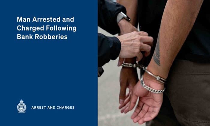 Surrey man charged after two alleged bank robberies | Connect FM radio ...