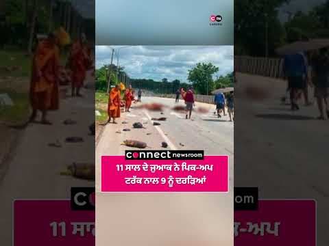 11 ਸਾਲ ਦੇ ਜੁਆਕ ਨੇ ਪਿਕ ਅਪ ਟਰੱਕ ਨਾਲ 9 ਨੂੰ ਦਰੜਿਆਂ
