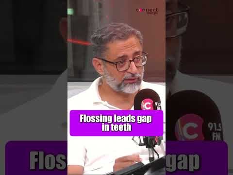 Flossing leads gap in teeth