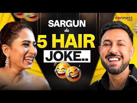 Sargun's 5 Hair Joke STOLE the Carry On Jatta 4 Interview 🤣🔥 | Gippy Grewal | Jasmine Singh